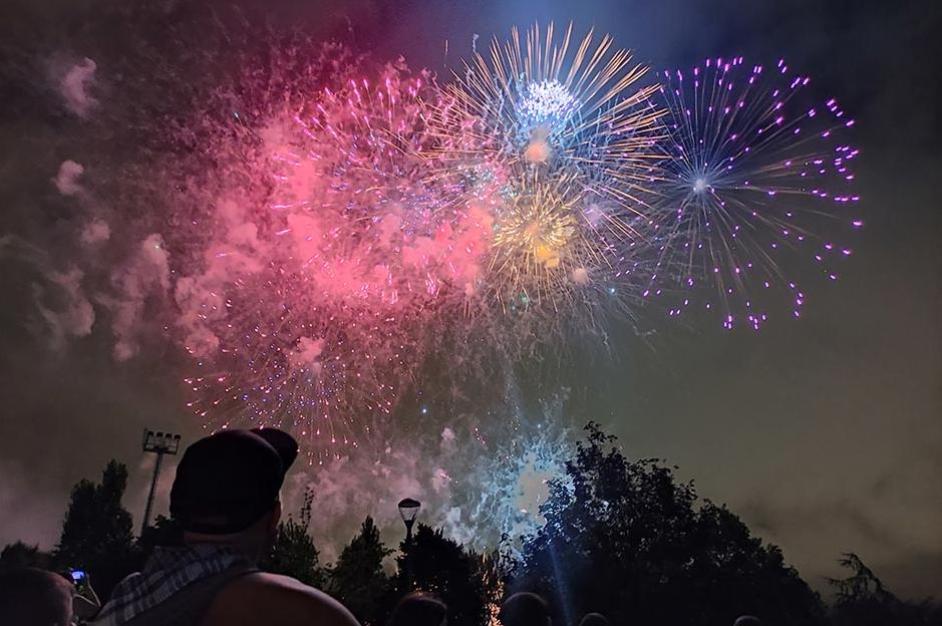 Feuerwerk in Bilbao