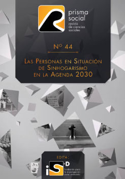 Reproducción total de la portada del documento 'Las personas en situación de sinhogarismo en la Agenda 2030 (Revista Prisma Social, n. 44, 2024)'