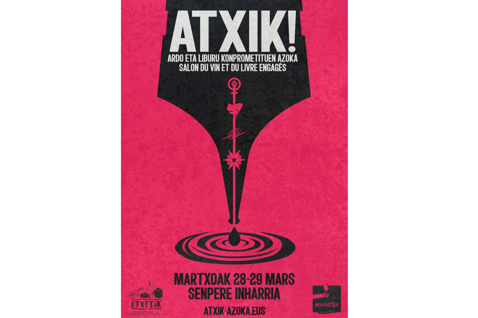 Atxik! Ardo eta liburu konprometituen azoka Atxik! Ardo eta liburu konprometituen azoka