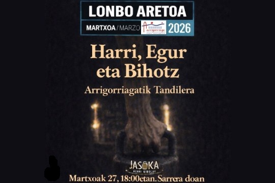 "Harri, Egur eta Bihotz: Arrigorriagatik Tandilera" (estreinaldia) "Harri, Egur eta Bihotz: Arrigorriagatik Tandilera" (estreinaldia)