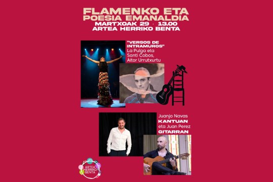 Flamenko eta poesia emanaldia Flamenko eta poesia emanaldia