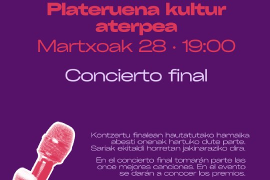 Durangoko Abesti Feministen Lehiaketa 2026: FINALA Durangoko Abesti Feministen Lehiaketa 2026: FINALA