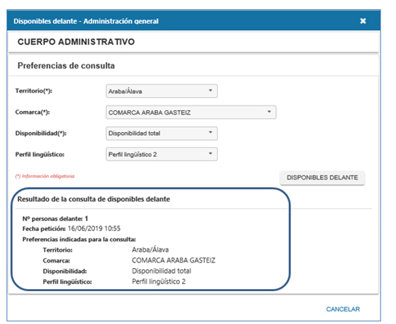 resultado simulación