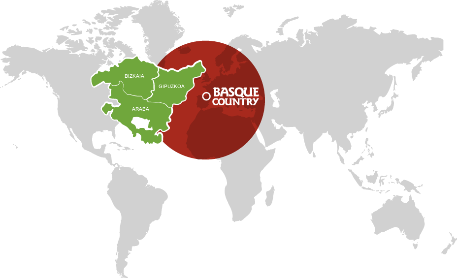 Basque Country: Localización en el mapa