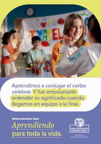 Aprendimos a conjugar el verbo
celebrar. Y fue emocionante
entender su significado cuando
llegamos en equipo a la final. (Se abre en nueva ventana - PDF)