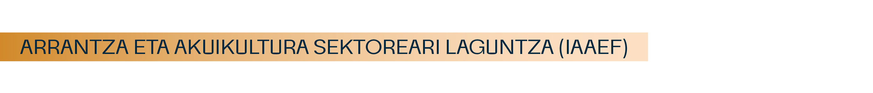 Arrantza eta Akuikultura sektoreari laguntza