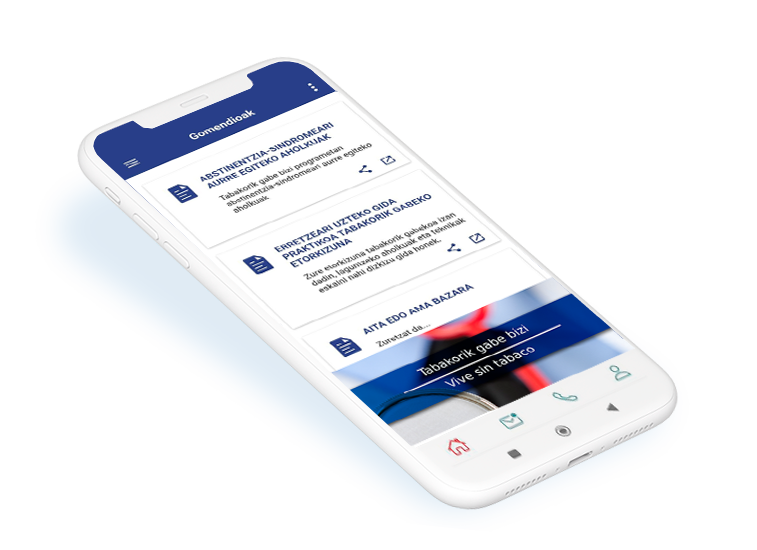 Pantalla apliación movil