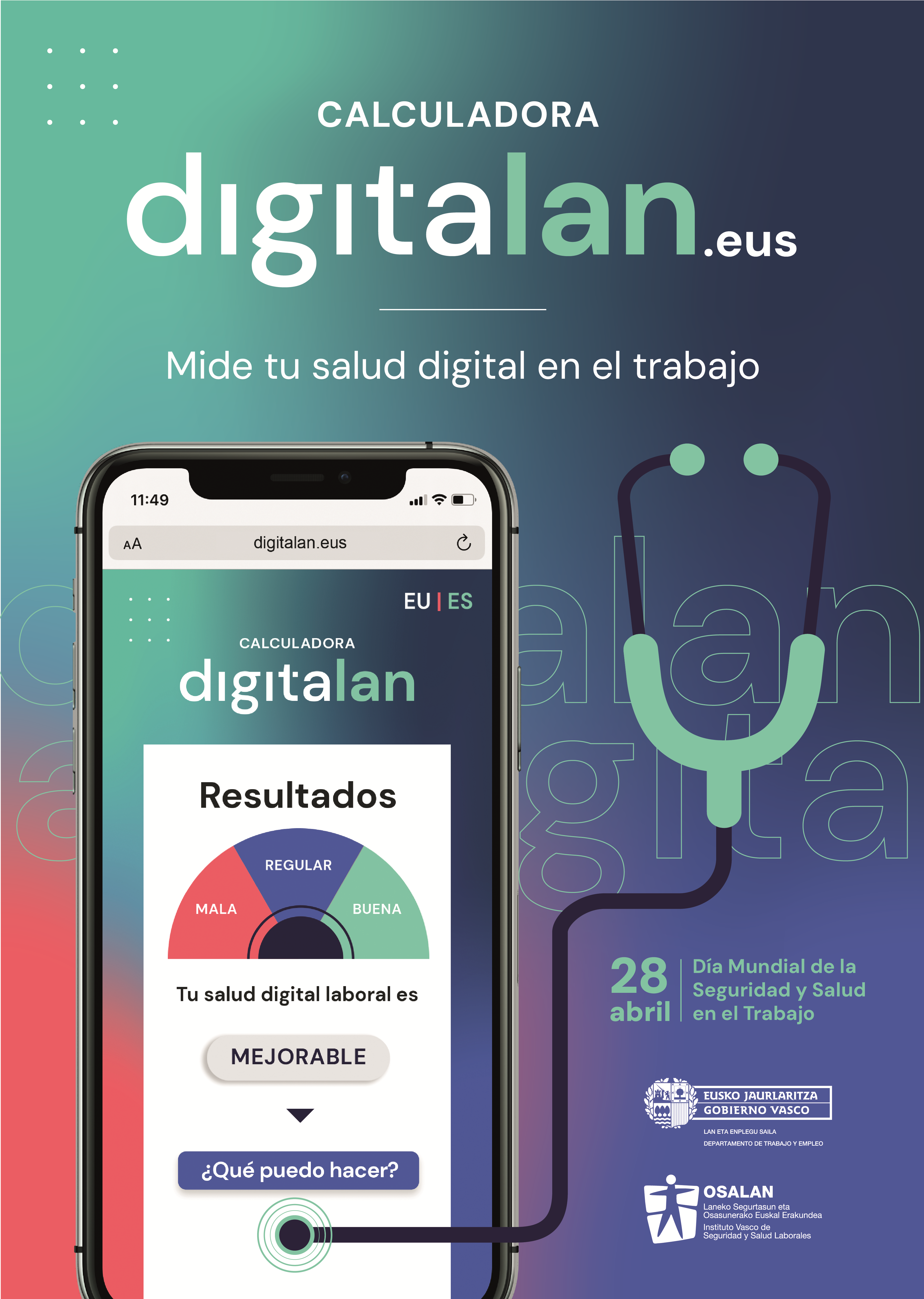 Imagen de la Campaña de abril de 2022 de Osalan