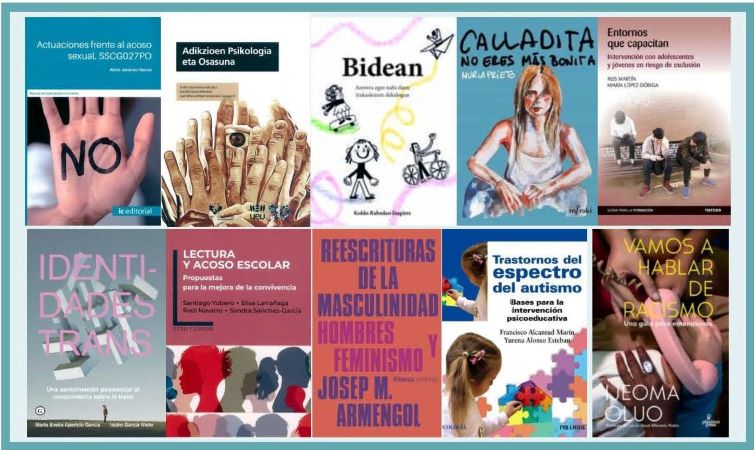 Selección de libros adquiridos en el centro de documentación del Observatorio Vasco de la Juventud en 2022