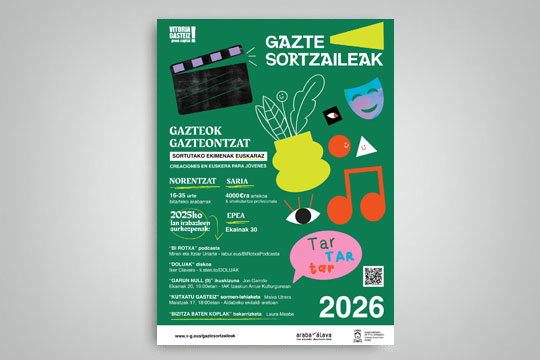 Beca "Gazte Sortzaileak" 2026 Beca "Gazte Sortzaileak" 2026