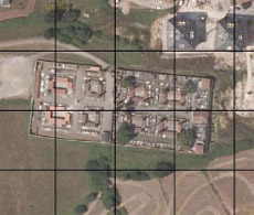 Cartografía de Gernika y ortofoto del cementerio de Zallo. Cartografía de Gernika y ortofoto del cementerio de Zallo.