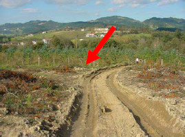 Inhumadas tres personas Proximidad del caserío Zubieta con indicación del lugar en el que habrían sido inhumadas tres personas.
