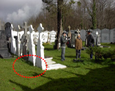 Indicación del enterramiento. Grabación del testimonio de Eleuterio Gorostiaga e indicación del enterramiento.