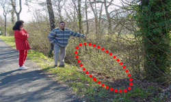 Aspecto de la cuneta en la que se encontraría la Fosa A. Aspecto de la cuneta en la que se encontraría la Fosa A.