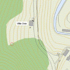 Localización de la fosa (Servicio de Catastro Diputación Foral de Gipuzkoa). Localización de la fosa (Servicio de Catastro Diputación Foral de Gipuzkoa).