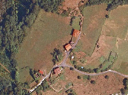 Ortofoto del barrio de Sopuerta donde se ubica la fosa común Ortofoto de la fosa ( Sopuerta )
