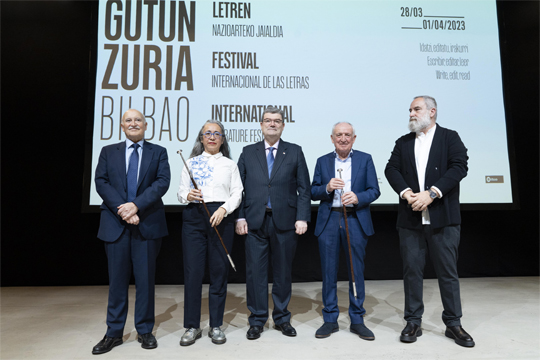 Cristina Rivera Garza y Anjel Lertxundi, Premios BBK Gutun Zuria Bilbao 2023